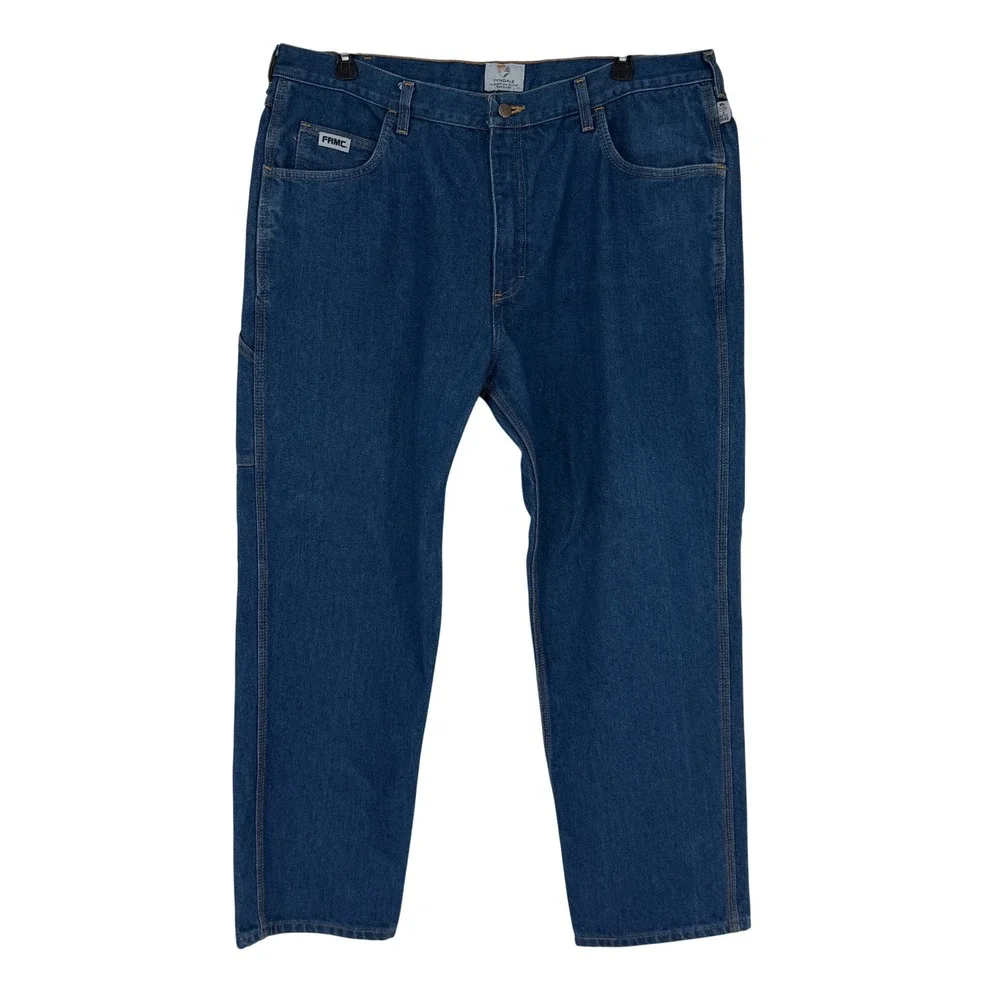 TYNDALE FR Mens Carpenter Jeans Arc‎ Rated Flame Resistant Blue Denim W42 L32